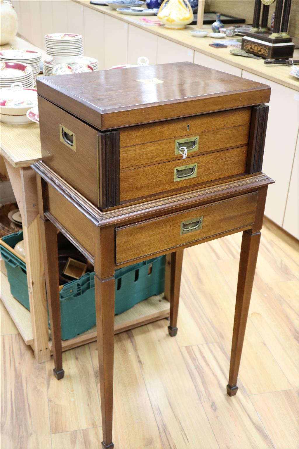 A George V 72 piece canteen of silver cutlery, Old English pattern plus additional cutlery, in a walnut table case